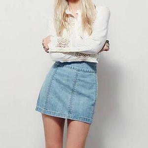 Free People Denim Skirt